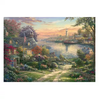 SCHMIDT SPIELE Thomas Kinkade Studios: Harbor in New England (1000 Τεμάχια)