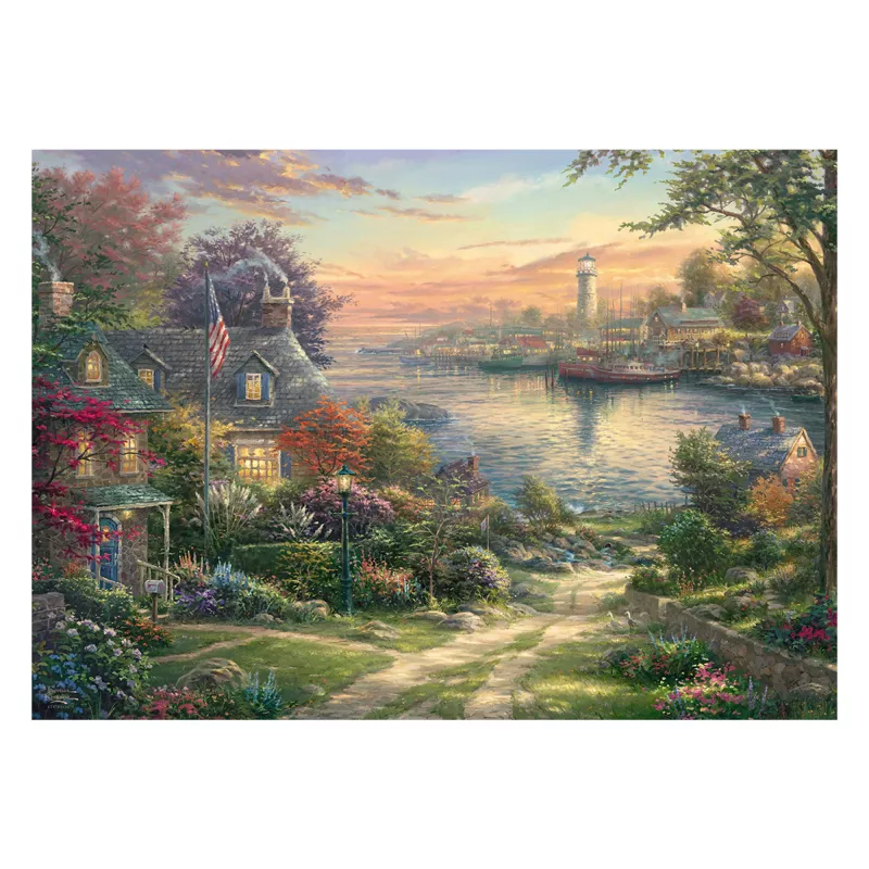 SCHMIDT SPIELE Thomas Kinkade Studios: Harbor in New England (1000 Τεμάχια)