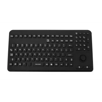 GETT InduKey InduProof Advanced TKG-104-MB-IP68-VESA-BLACK Βιομηχανικό Πληκτρολόγιο, 104 πλήκτρα, IP68, Τοποθέτηση VESA, USB, Μαύρο