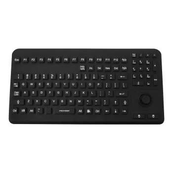 GETT InduKey InduProof Advanced TKG-104-MB-IP68-VESA-BLACK Βιομηχανικό Πληκτρολόγιο, 104 πλήκτρα, IP68, Τοποθέτηση VESA, USB, Μαύρο