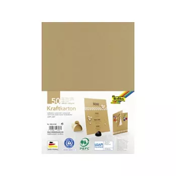Folia Χαρτόνι Kraft Καφέ 230 g/m² 50 Φύλλα - A4