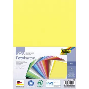 Folia χαρτόνι φωτογραφιών ανάμεικτα χρώματα 300 g/m² 250 φύλλα A4 χαρτόνι φωτογραφιών