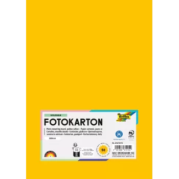 Folia 614/50 15 χαρτόνι A4 χρυσοκίτρινο 300 g/m² 50 φύλλα