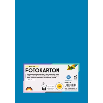 Folia 614/50 34 μπλε χαρτόνι A4 300 g/m² 50 φύλλα