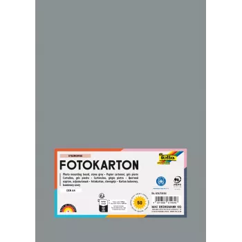Folia 614/50 84 - γκρι - μονόχρωμο - A4 (210 x 297 mm) - 300 g/m² - 50 φύλλα - Γερμανία