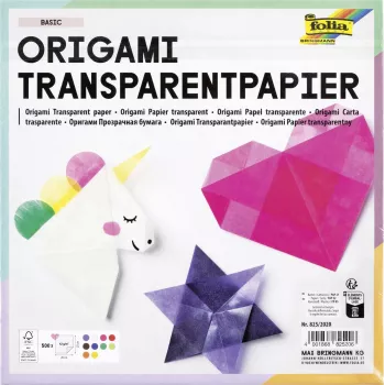 Folia διαφανές χαρτί διπλώματος 20 x 20 cm, 20 φύλλα, 42 g/m², διάφανο