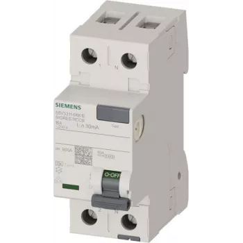 Siemens διακόπτης προστασίας FI 16A 30mA 1P+N 230V 2TE SIGRES RCCB