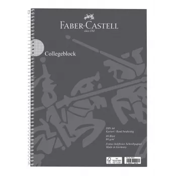 FABER-CASTELL Μπλοκ College καρό DIN A4 με περιθώριο