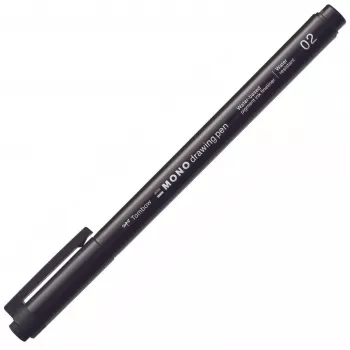Tombow MONO Drawing Pen Fineliner 02 - μαύρο - πλάτος γραμμής 0,30 mm