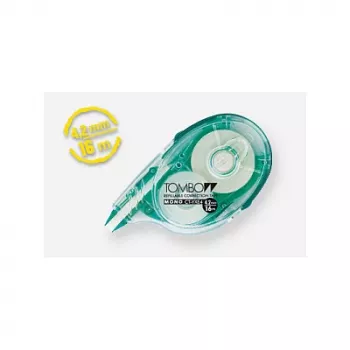 Tombow MONO YXE διορθωτικό ρολό - πράσινο/διαφανές - 16 m x 4,2 mm - συσκευασία blister
