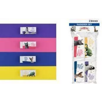 Tombow γόμες Die Schule der magischen Tiere λευκές 4 τεμ.