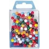WEDO 56 199 Πινέζες σήμανσης, 16 mm, κεφαλή 6 mm, διάφορα χρώματα