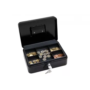 WEDO Size 3 Κασετίνα χρημάτων - ατσάλι - μαύρο με ηλεκτροστατική βαφή