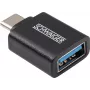 Schwaiger Προσαρμογέας USB USB 3.1 Type-C αρσενικό σε USB 3.0 Type-A θηλυκή μαύρο (CAU310 533)