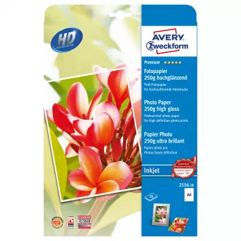 Avery Zweckform Premium Glossy Φωτογραφικό χαρτί - Γυαλιστερό - Λευκό - A4 (210 x 297 mm) - 25 φύλλα