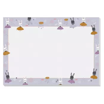 SIGEL επιτραπέζια βάση γραφείου Bunny Ballerinas λιλά χαρτί 30 φύλλα