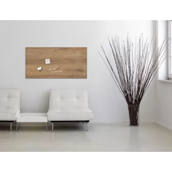 SIGEL GL258 γυάλινος μαγνητικός πίνακας 910 x 460 mm λευκό