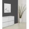 SIGEL GL164 μαγνητικός γυάλινος πίνακας 480 x 480 mm λευκό