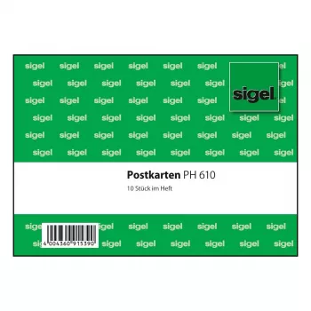 SIGEL PH610 Αυτοκόλλητος πίνακας προβολής A4 πράσινος συσκευασία 10 τεμ.