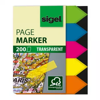 SIGEL HN613 Αυτοκόλλητες καρτέλες ευρετηρίου 45x60mm λευκές 200 τεμ.