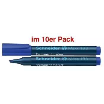 Schneider Maxx 133 Μόνιμος Μαρκαδόρος Μπλε 1,0 - 4,0 mm, συσκευασία 10 τεμ.