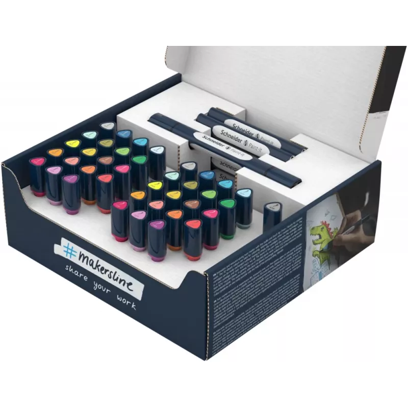 Schneider Paint-It 040 Σετ 52 τεμ. Brush Pens, αναμεμιγμένα χρώματα