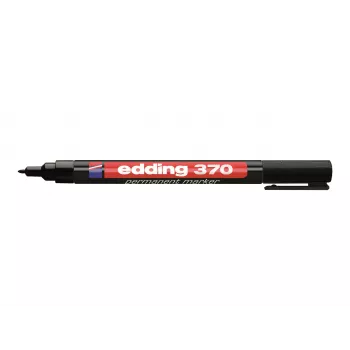 EDDING Μόνιμος Μαρκάδος 370 4-370001 1mm Στρογγυλή μύτη επαναγεμιζόμενος Μαύρο