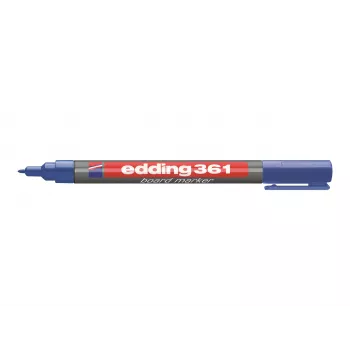 EDDING 361 Μαρκάδος πίνακα Μπλε - Dry-Wipe, Μύτη σφήνας 1-5 mm, Χαμηλής οσμής, Επαναγεμιζόμενος