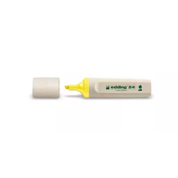 edding 24 EcoLine Μαρκάδος υπογράμμισης, Κίτρινο, Μύτη σφήνας 2-5 mm, Συσκευασία 10 τεμ.