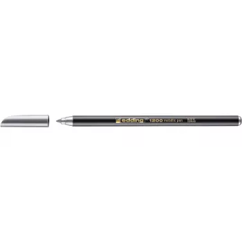 EDDING 1200 Ασημί Λεπτή Στρογγυλή Μύτη Μαρκάδος 1 mm