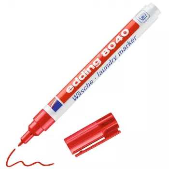 EDDING 8040 Μαρκάδος ρούχων 1,0 mm Κόκκινο Στρογγυλή μύτη