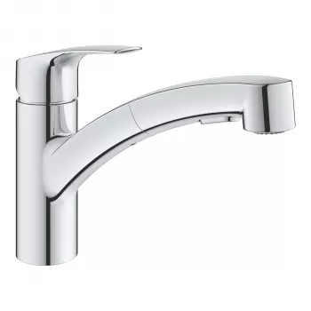 Grohe Eurosmart Εξολκυόμενη μπαταρία κουζίνας μονού μοχλού 1/2 ίντσα χρώμιο