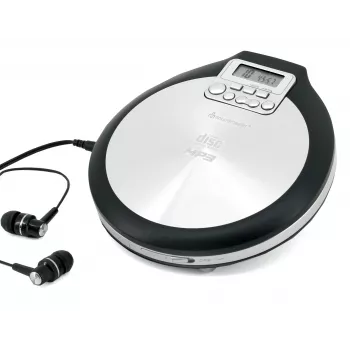 Soundmaster CD9220 φορητό CD player με 40s Anti-Shock, DBBS, μαύρο/ασημί