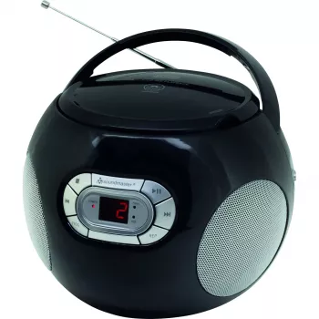 Soundmaster SCD5800BL φορητό CD ραδιόφωνο boombox με κασετόφωνο, USB, FM ραδιόφωνο, μικρόφωνο - μπλε