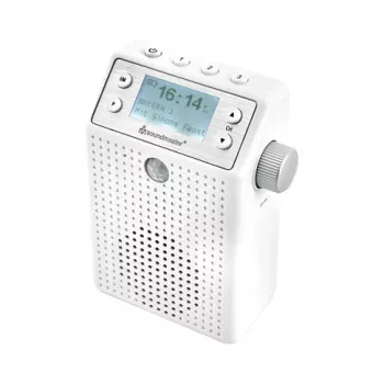 Soundmaster DAB60WE Ραδιόφωνο πρίζας DAB+, FM, Bluetooth, USB ανοιχτής ακρόασης, αδιάβροχο, λευκό