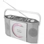 Soundmaster RCD1755SI Φορητό ραδιόφωνο CD με δέκτη FM, ασημί