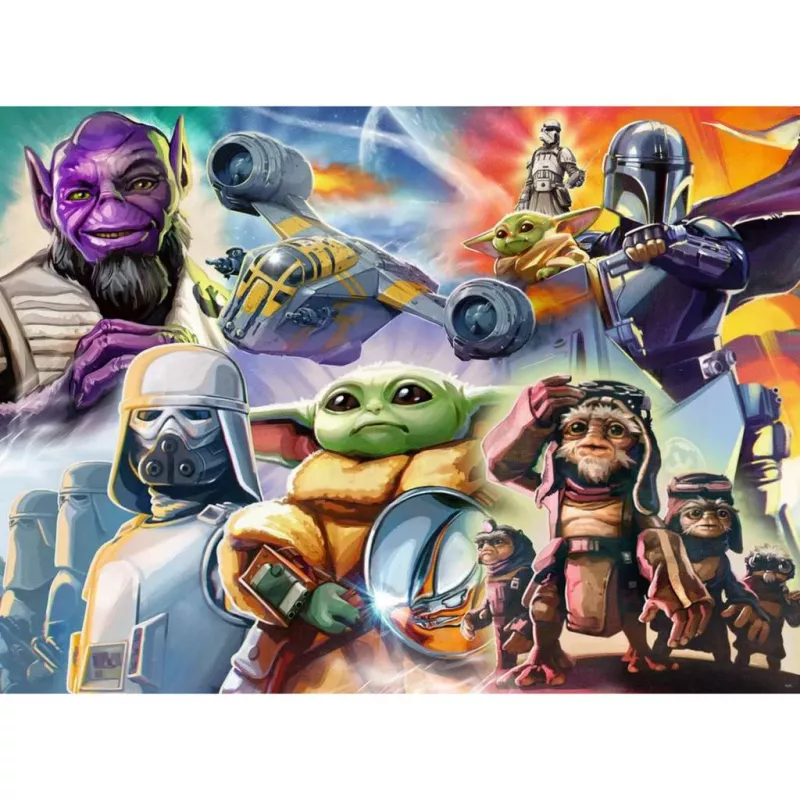 RAVENSBURGER Παζλ The Mandalorian and Grogu (500 τεμάχια)