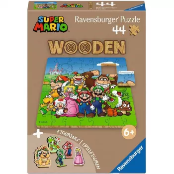 RAVENSBURGER Ξύλινο παζλ παιδικό - Super Mario (44 τεμάχια)