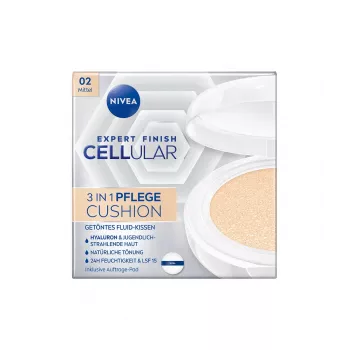 NIVEA Cellular Expert Finish 3in1 Cushion Περιποίησης LSF 15, 02 Μέσο, 15 ml