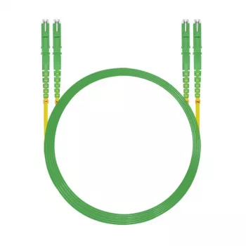 HELOS Καλώδιο Patch Οπτικών Ινών E2000® APC/E2000® APC (LSH) Duplex 9/125µm OS2 κίτρινο 0,5m