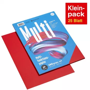 Staufen Multifunction Paper A4 κόκκινο 160g 25 φύλλα/συσκευασία