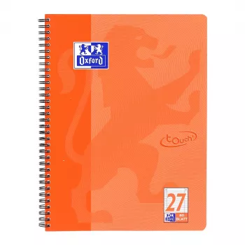 Oxford TOUCH σημειωματάριο - κοραλί - A4+ - 80 φύλλα - 90 g/m² - ριγέ