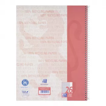 Oxford Collegeblock A4+ 80 φύλλα 90 g/m² καρό 4πλό διάτρητο δεξί περιθώριο λευκό