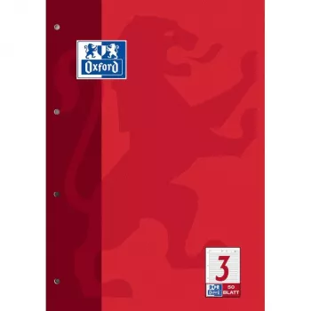 Oxford Μπλοκ Σημειώσεων A4 γραμμωμένο 50 Φύλλα 80 g/m² λευκό
