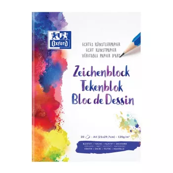 Oxford 100050321 A4 120 g/m² γραμμωμένο Μπλοκ Αναπλήρωσης, 100 Φύλλα, λευκό, διάτρητο 4 οπών