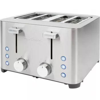 ProfiCook PC-TA 1252 Τοστιέρα 4 φετών, Ανοξείδωτο ατσάλι, 1500 W