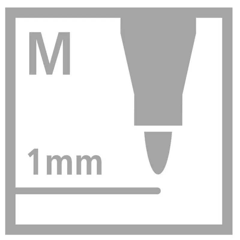 STABILO OHPen Universal κόκκινος υδατοδιαλυτός μαρκαδόρος overhead M (Medium) 1 τεμ.