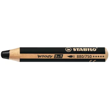 STABILO woody 3 in1 - Μαύρο - 10 mm - 1 τεμ.