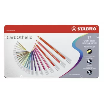 STABILO Carbothello σετ παστέλ - 12 ανάμεικτα χρώματα