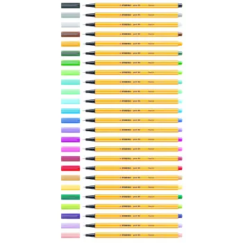 STABILO Point 88 Fineliner στυλό - χρώματα ανάμεικτα - 0,4 mm - συσκευασία 12 τεμ.